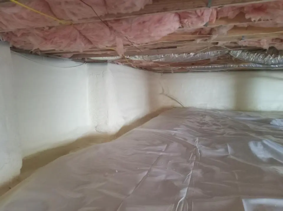 Crawl space encapsulation with closed-cell spray foam for Roof Maintenance in Slaton